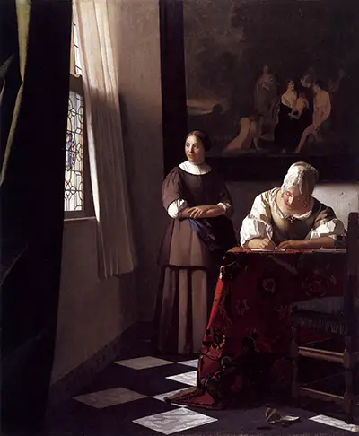Lady Writing a Letter with her Maid Vermeer